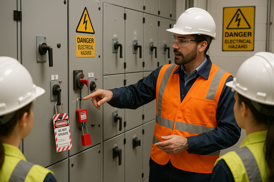 Engineer teaching safe isolations